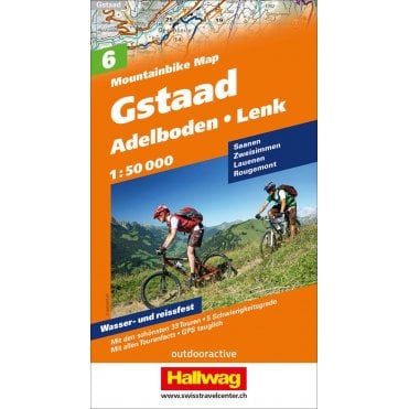 Hallwag mountain bike map 6: Gstaad-Adelboden-Lenk