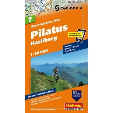 Hallwag mountain bike map 7: Pilatus-Hasliberg