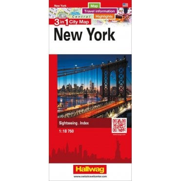 New York 3 in 1 City map