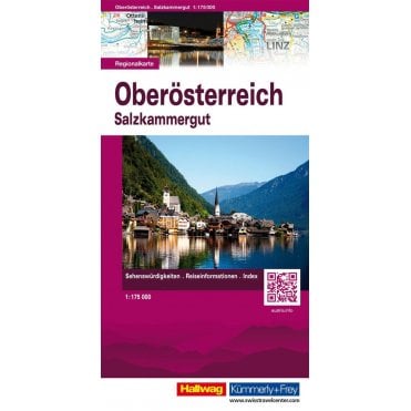 North Austria (Salzkammergut) road map