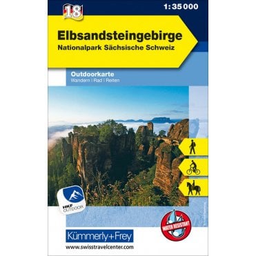 Outdoor map of Germany 18: Elbe Sandstone Mountains