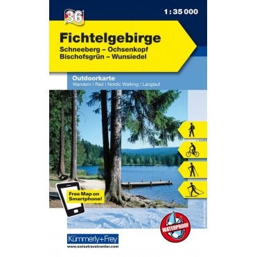 Outdoor map of Germany 36: Fichtelgebirge