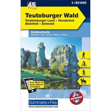 Outdoor map of Germany 45: Teutoburger Forest