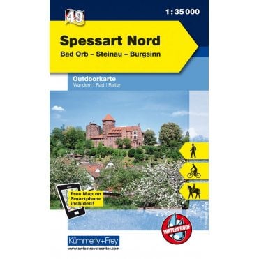 Outdoor map of Germany 49: Spessart Nord
