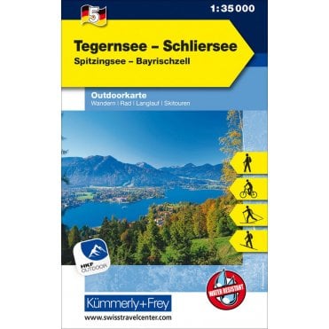 Outdoor map of Germany 5: Tegernsee - Schliersee