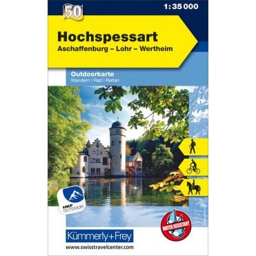 Outdoor map of Germany 50: Hochspessart