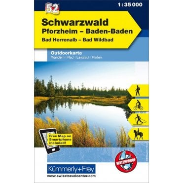 Outdoor map of Germany 52: Black Forest