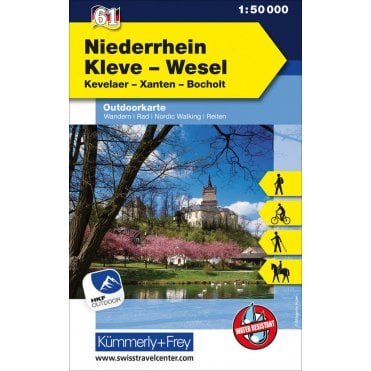 Outdoor map of Germany 61: Lower Rhine / Kleve - Wesel