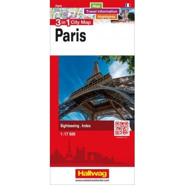 Paris 3 in 1 City map