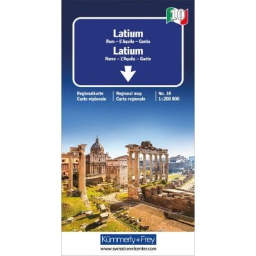 Regional road map of Italy 10: Lazio / Rome