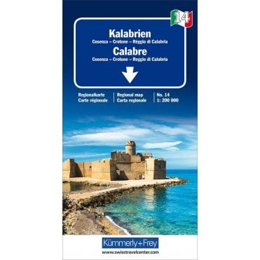 Regional road map of Italy 14: Calabria