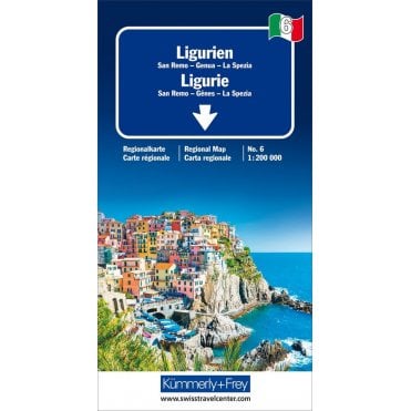 Regional road map of Italy 6: Liguria