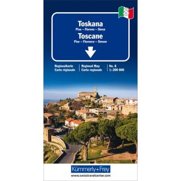 Regional road map of Italy 8: Tuscany