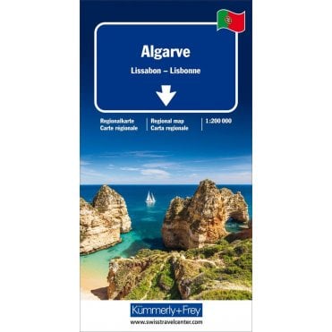 Regional road map of Portugal: Algarve, Lisbon