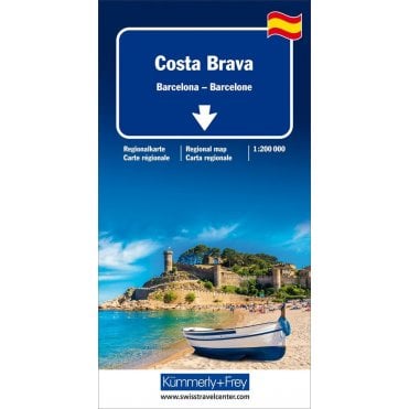 Regional road map of Spain: Costa Brava, Barcelona