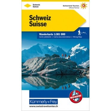 Switzerland Hiking map (1:301 000 scale)
