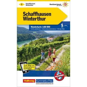 Switzerland hiking map 1: Schaffhausen / Winterthur