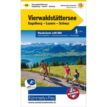 Switzerland hiking map 11: Vierwaldstattersee