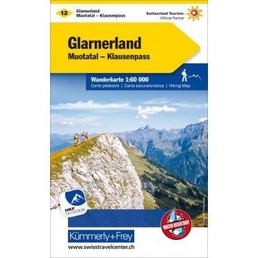 Switzerland hiking map 12: Glarnerland / Muotatal - Klausenpass