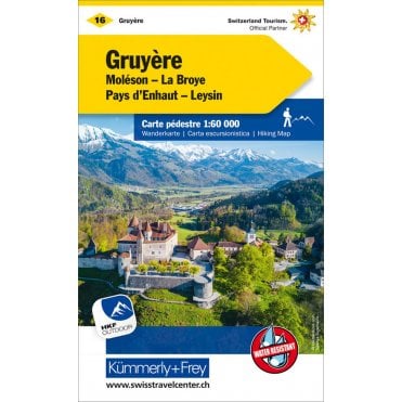 Switzerland hiking map 16: Greyerz
