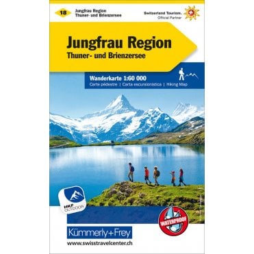 Switzerland hiking map 18: Jungfrauregion