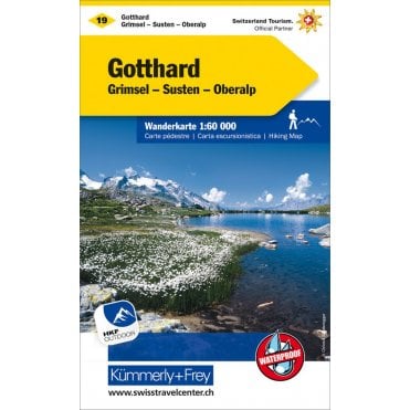 Switzerland hiking map 19: Gotthard / Grimsel-Susten-Oberalp