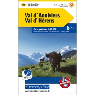 Switzerland hiking map 23: Val d'Anniviers / Val d'Hérens / Montana