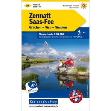 Switzerland hiking map 24: Zermatt / Saas Fee