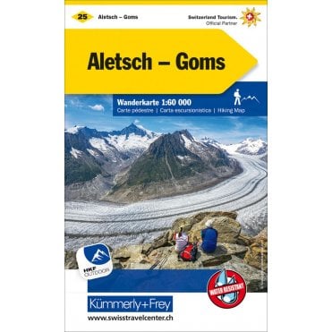 Switzerland hiking map 25: Aletsch / Goms