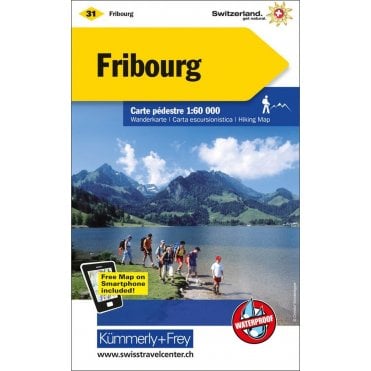 Switzerland hiking map 31: Fribourg