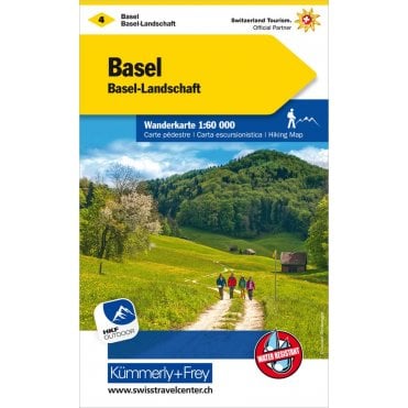 Switzerland hiking map 4: Basel-Aarau / Basel Country