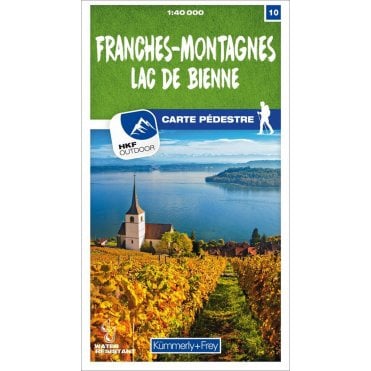 Switzerland Hiking Map (40k) 10: Franches-Montagnes / Lac de