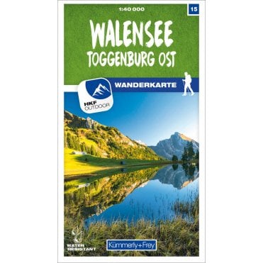 Switzerland Hiking Map (40k) 15: Walensee - Toggenburg Ost W