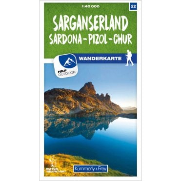 Switzerland Hiking Map (40k) 22: Sarganserland Sardona - Piz