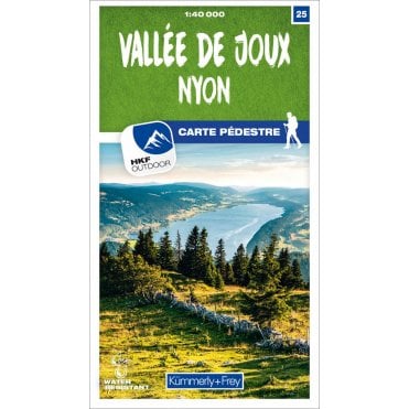 Switzerland Hiking Map (40k) 25: Vallée de Joux - Nyon