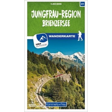 Switzerland Hiking Map (40k) 31: Jungfrau-Region / Brienzers