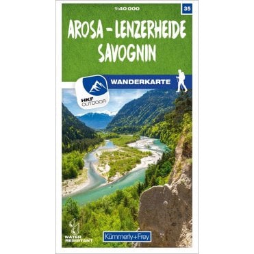 Switzerland Hiking Map (40k) 35: Arosa - Lenzerheide - Savog