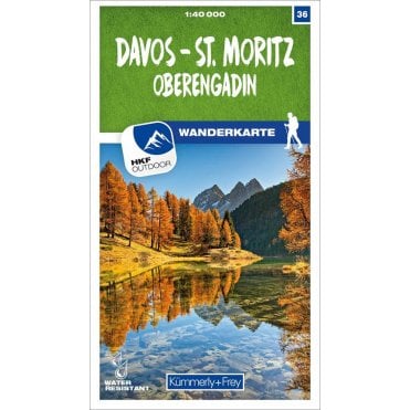 Switzerland Hiking Map (40k) 36: Davos - St. Moritz / Oberen
