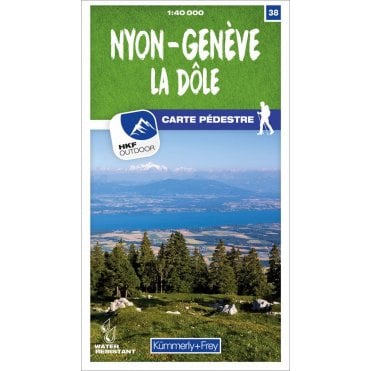 Switzerland Hiking Map (40k) 38: Nyon-Genève