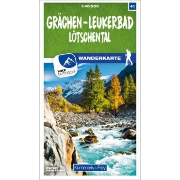 Switzerland Hiking Map (40k) 41: Grächen - Leukerbad Lötsche