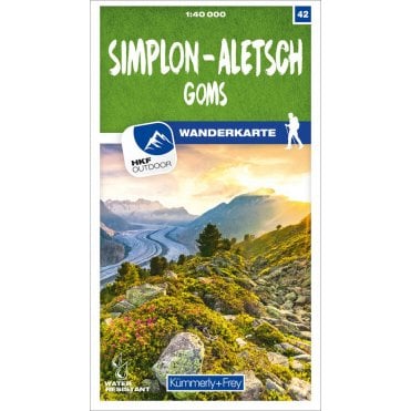 Switzerland Hiking Map (40k) 42: Simplon - Aletsch Goms