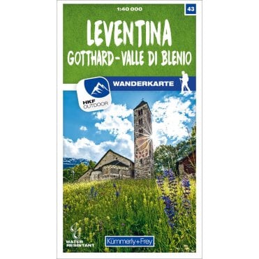 Switzerland Hiking Map (40k) 43: Leventina Gotthard - Valle