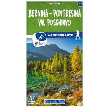 Switzerland Hiking Map (40k) 47: Bernina - Pontresina / Val