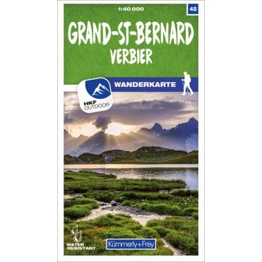 Switzerland Hiking Map (40k) 48: Grand-St-Bernard