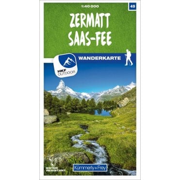 Switzerland Hiking Map (40k) 49: Zermatt - Saas-Fee
