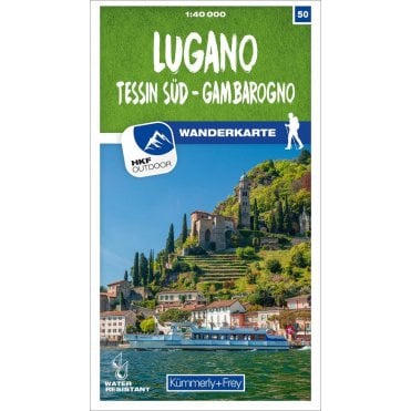 Switzerland Hiking Map (40k) 50: Lugano - Sottoceneri - Gamb