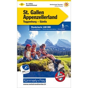 Switzerland hiking map 7: St. Gallen / Appenzellerland