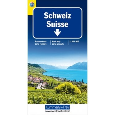 Switzerland TCS (Touring Club Switzerland) road map - 2019 by K+F
