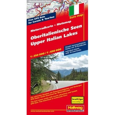 Upper Italian Lakes Motorbike map