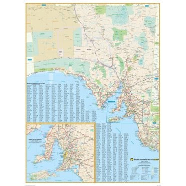 South Australia State Wall Map